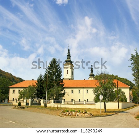 Jazak Monastery (Serbian: Manastir Jazak), Serb Orthodox monastery on the Fruska  Gora mountain in the northern Serbia, in the province of Vojvodina. The monastery was founded in 1736.