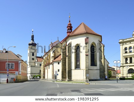 Mlada Boleslav - Church of the Assumption. Mlada Boleslav is a city in the Central Bohemian Region of the Czech Republic