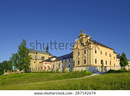 KUKS, CZECH REPUBLIC - JUNE 5, 2015: Kuks Hospital, the jewel of Czech Baroque art. Kuks is a unique monument of central European architecture and statuary art.