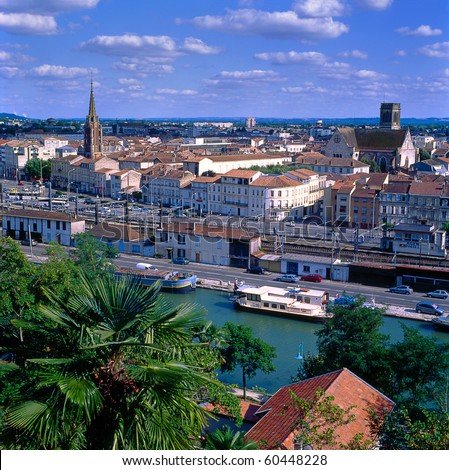 The town Agen, south-west of France, capital of Lot-et-Garonne, Aquitaine