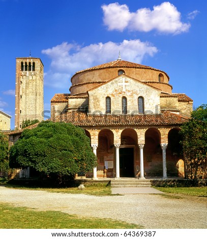 Chiesa di Santa Fosca, Church of Torcello island in Venice, Italy, Venice lagoon - UNESCO