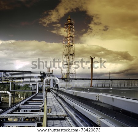 Gazprom - Gas Plant in the Sosnogorsk, Komi, Russia