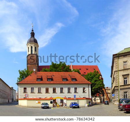 Cathedral of the Assumption of the Blessed Virgin Mary in the town Opava, Czech Republic