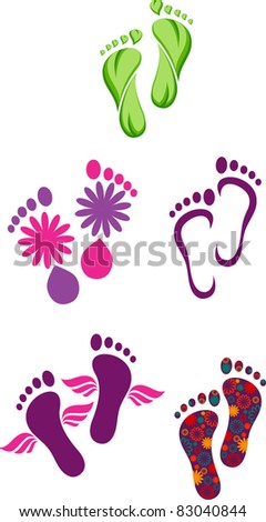 Foots Stock Vector Illustration 83040844 : Shutterstock