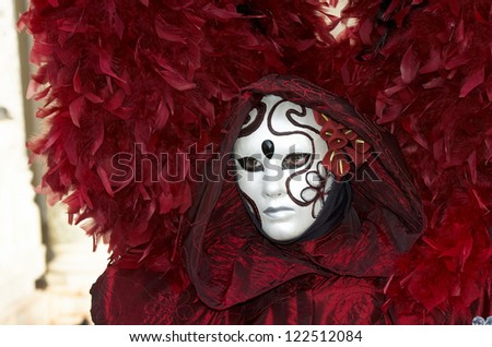 VENICE - FEBRUARY 15: Person in Venetian costume attends the Carnival of Venice, festival starting two weeks before Ash Wednesday on February 15, 2007 in Venice, Italy.