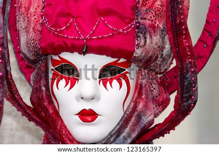 VENICE - FEBRUARY 15: Person in Venetian costume attends the Carnival of Venice, festival starting two weeks before Ash Wednesday on February 15, 2007 in Venice, Italy.