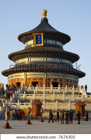 The beautiful Temple of Heaven in Beijing