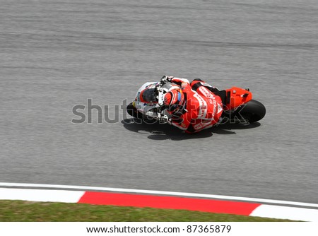 SEPANG, MALAYSIA - OCTOBER 23: Moto2 rider Stefan Bradl competes on race day of the Shell Advance Malaysian Motorcycle Grand Prix 2011 on October 23, 2011 at Sepang International Circuit, Malaysia.