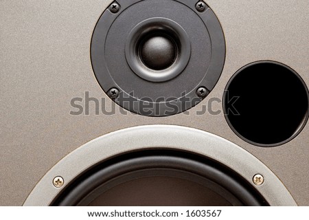 studio monitor speaker closeup (the real thing)