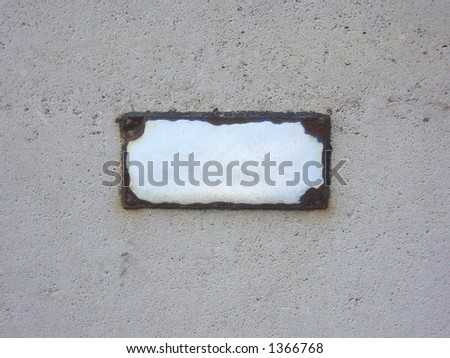 Vintage sign (copyspace) on a wall