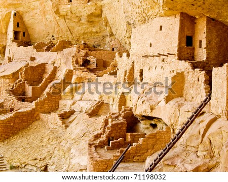Ruins of ancient peoples at Mesa Verde Colorado
