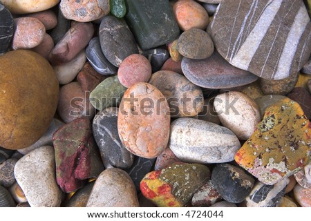 texture made of river stones