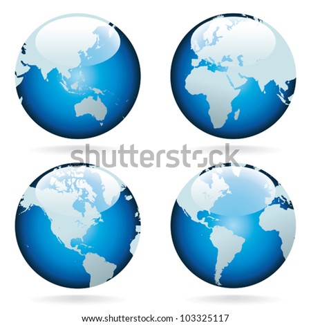 Globes Vector