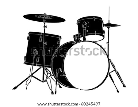 Drum Kit. Stock Vector Illustration 60245497 : Shutterstock