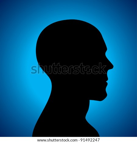 Human Head. Stock Vector Illustration 91492247 : Shutterstock