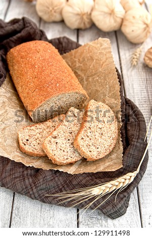 Sliced whole wheat bread