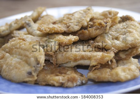 traditional recipe of the southern of Italy: flapjacks of anchovies