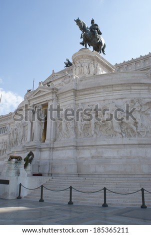 Vittorian monument in Rome. It is called Fatherland\'s  altar and it is dedicated to the Unknown Soldier