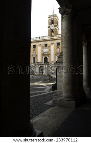 The campidoglio, the town hall of Rome and seat of the Rome local government