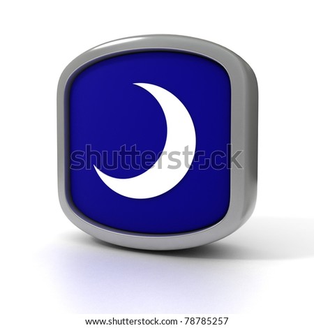 crescent moon blue