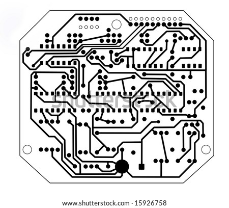 abstract of printed circuit board pattern