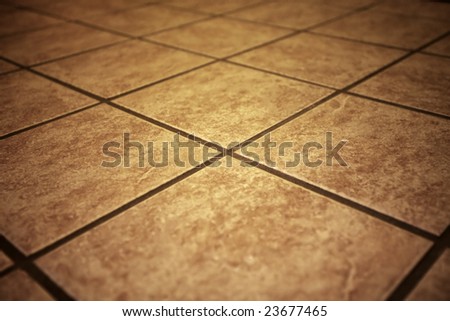 retro tiles with shallow DOF