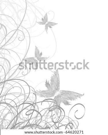 stock photo wedding invitation with floral patterns