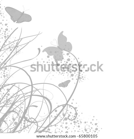 stock photo wedding invitation with floral patterns or greeting card