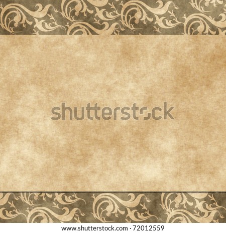 stock photo floral grunge retro wedding invitation or greeting card on old