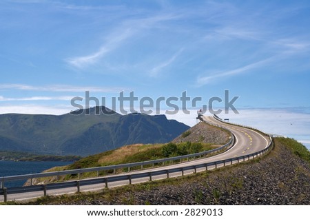Road to heaven - view at Atlantic Road (Norway)