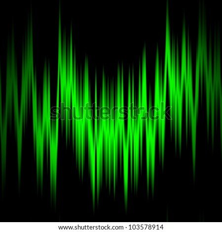 green sound waves texture