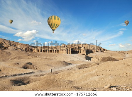 Hot Air Balloons Over The Valley of The Kings, Egypt