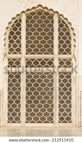 beautiful windows with ornaments in islamic style