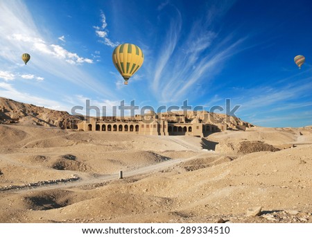 Hot Air Balloons Over The Valley of The Kings, Egypt
