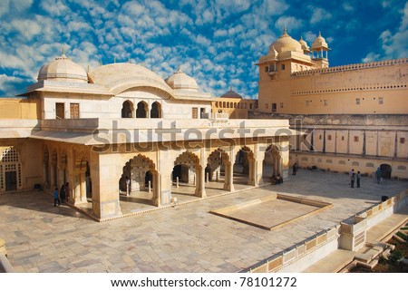 Logo Design Jaipur on Beautifoul Amber Fort Near Jaipur City In India  Rajasthan Stock Photo