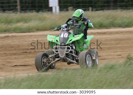 ATV+Flat+Track+Setup ATV Flat Track Setup http://www.shutterstock.com/pic-3039095/stock ...