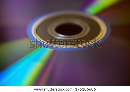 Colorful dvd disk