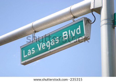 Las Vegas Blvd road sign