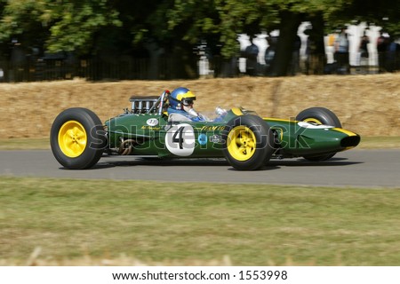 vintage lotus racing car at Goodwood Festival of Speed