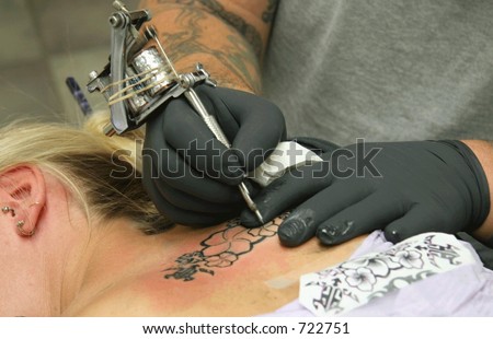 sterilization. sting. tattoo