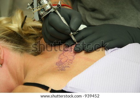 tattoo/piercing techniques and sterilization procedures while providing