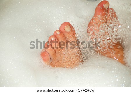 women feet in water #2