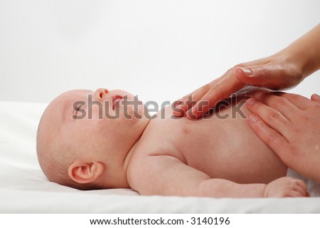 Baby Massage Clip Art