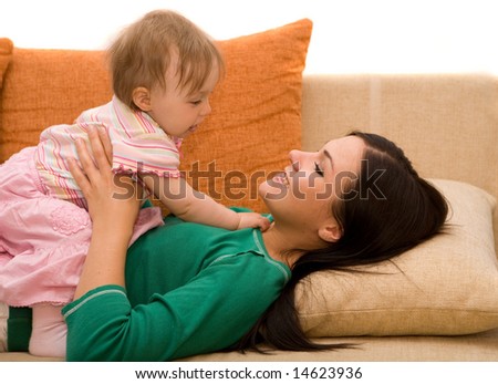 Post the charming sights of yours .... - Page 3 Stock-photo-happy-family-relaxing-on-sofa-14623936