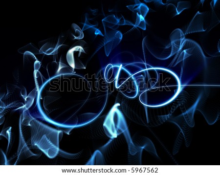 stock photo Blue flames