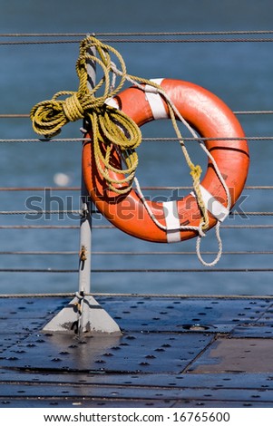 lifeline ready to be thrown into the water