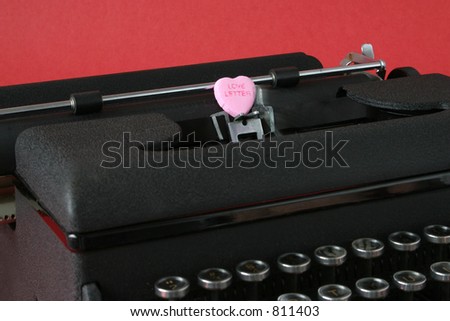 Love Letter: An old-fashioned typewriter delivers a whimsical, romantic, timeless love letter.