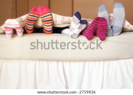 Family Bed:  The kids climb into bed on a weekend morning to snuggle up with mom and dad.