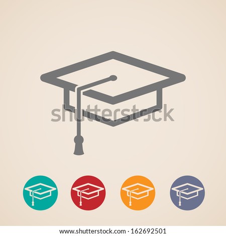 vector graduation cap icons vector graduation cap icons