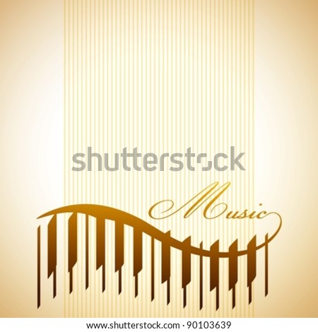 stock vector : abstract background with piano